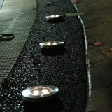 4 LED Solar Powered In-Ground Lights - Set of 4
