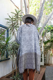Women's Draped Sleeve Kimono Periwinkle Aether