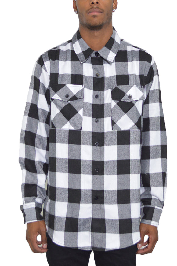 Long Sleeve Checkered Flannel
