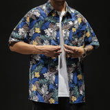 Men's Loose Fit Summer Hawaiian Shirt
