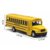 Alloy ABS Plastic School Bus Model