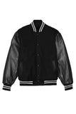 Melton Varsity Letterman Jacket Lime Milo