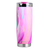 DRINCO®  20oz Insulated Tumbler w/Spill Proof Lid, 2 Straws (Galaxy) Orchid Lavender