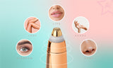 Almost Famous Precision Brow Shavers with Rose Gold accents Sky Blue Thrace