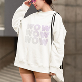 Womens Wow Logo Sweatshirt Yellow Pandora