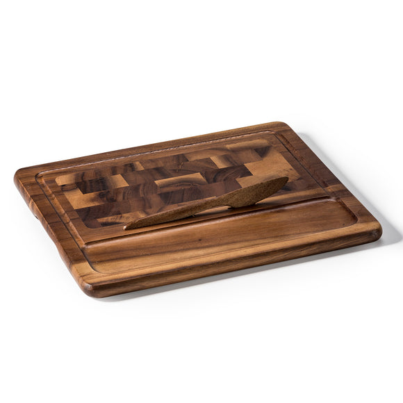End Grain Cheeseboard with Knife  11.75