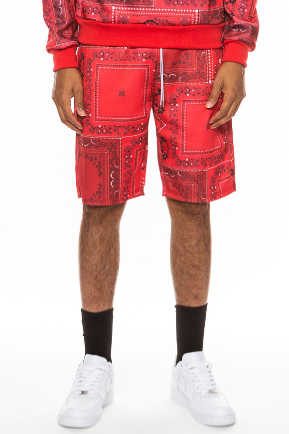 Paisley All Over Print Shorts Lime Milo