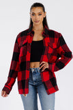 Boyfriend Oversized Soft Flannel Shacket Lime Milo