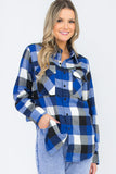 Oversize Boyfriend Plaid Checkered Flannel Lime Milo