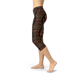 Women's Polka Dots Aboriginal Artwork Capri