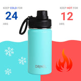DRINCO® 14oz Stainless Steel Sport Water Bottle - Teal Orchid Lavender