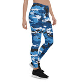 Women's Blue Camo Leggings
