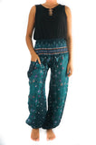 Teal PEACOCK Women's Harem Pants