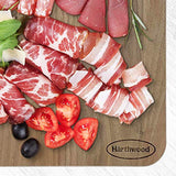 Härthwood Walnut Wood Cutting Board with Handle 12"x12" Sky Blue Hestia