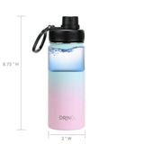 DRINCO® 18oz Stainless Steel Sport Water Bottle - Macaron Orchid Lavender