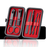 Stainless Steel Manicure Pedicure Set Peach Castor
