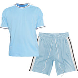 Side Stripe Tape Short Set Lime Milo