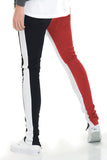 SLICE TRACK PANTS- BLACK/RED/WHITE Lime Milo