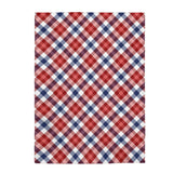 Red and Blue Plaid Plush Blanket Throw Yellow Pandora