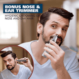 Wahl Battery Operated Beard and Nose-Hair Trimmer Mens Grooming 9-Piec
