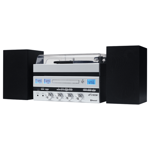 Victor Geneva 5-in-1 Desktop Music Center with Streaming Capabilities