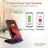 HyperGear Wireless Fast Charging Stand Black