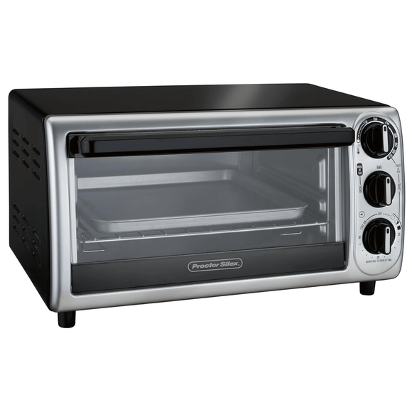 Proctor Silex 4-Slice 3-Knob Countertop Toaster Oven Broiler