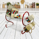 Better Chef 22" 2-Level Colored-Chrome-Plated S-Shaped Dish Rack Sky Iapetus