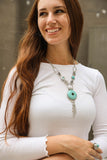 Eyelet Turquoise Necklace