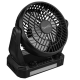 Supersonic Solar-Powered BT Speaker with FM Radio LED Flashlight & Fan