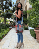 Kathmandu Collection Patchwork Striped Hobo Bag