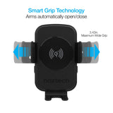 Naztech Smart Grip Wireless Charging Car Mount Black