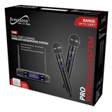 Supersonic VHF Dual Fixed Channel Professional Wireless Microphone wit