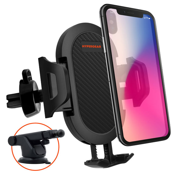 HyperGear 3-in-1 Phone Mount Kit Black