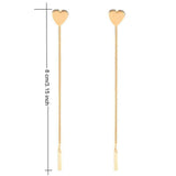 Heart Drop Earrings