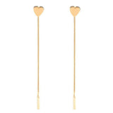 Heart Drop Earrings