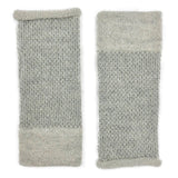Gray Interwoven Alpaca Gloves Ariel
