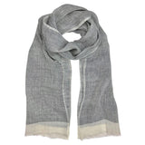 Gauze Linen Two Tone Scarf Ariel