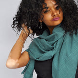 Classic Cotton Wrap Scarf Ariel