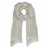 Gauze Linen Two Tone Scarf Ariel