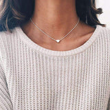 Dainty Heart Chain Jasper