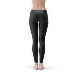 Women's Black Carbon Fiber Leggings