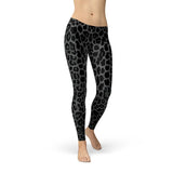 Women's Black Leopard Spots Leggings