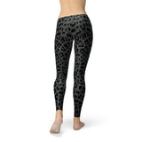 Women's Black Leopard Spots Leggings