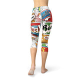 Women's Comic Book Capri Leggings