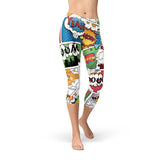 Women's Comic Book Capri Leggings
