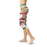 Women's Comic Book Capri Leggings
