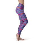 Women's Pink Purple Mermaid Leggings