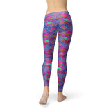 Women's Pink Purple Mermaid Leggings