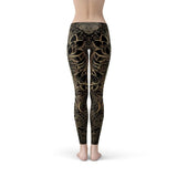 Women's Koi Fish Black Leggings